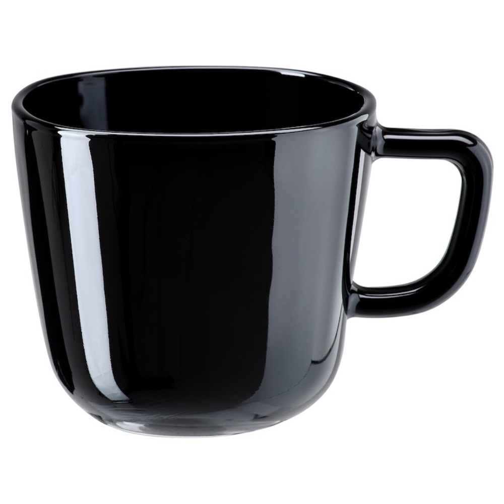 Black mug set of 4